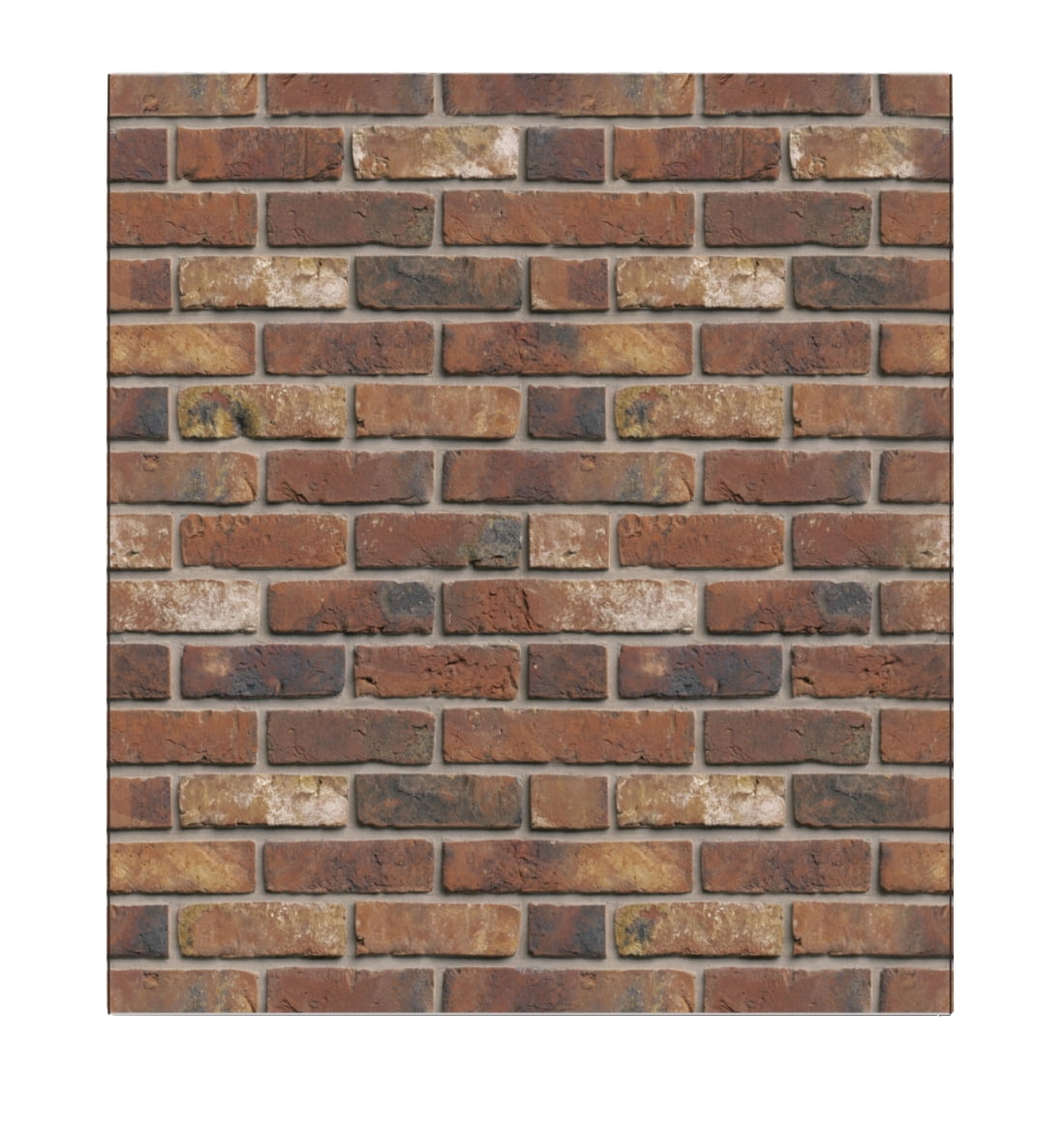 Tawny Brown Faux Bricks, 2.3ft X 2.5ft, 3D Wall Panel, Peel and Stick
