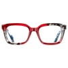 Elton John Pop Specs Reading Glasses - Red Remix 2.00, Rectangle Frame