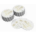 thumbnail image 3 of Inkdotpot Pack Of 50 Thank You For Celebrating With Me Birthday Favor Paper Tags Craft Real Gold Foil Hang Tags, 3 of 6