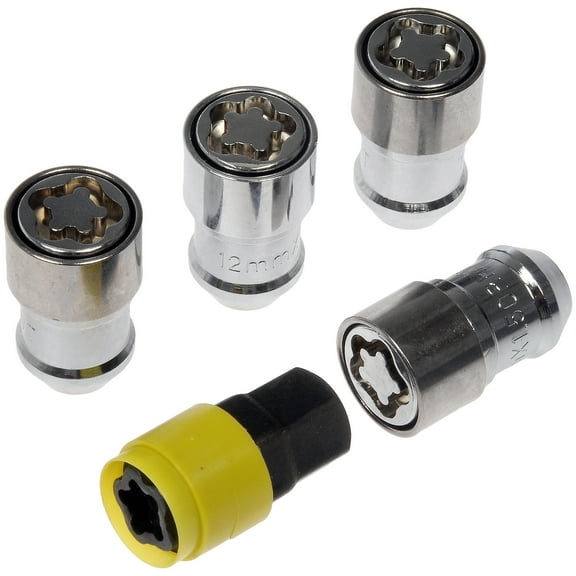 Dorman 712-380 M12-1.50 Deep Wheel Lock Set for Specific Models (Pack of 5)