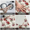 thumbnail image 3 of Sikiie Rose Flowers Print Flannel Anti-slip Floor Mat 16x24in, Thickened Dustproof Entrance Door Mat Floor Mat for Kitchen, Bathroom, Laundry Room, 3 of 7