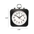 thumbnail image 2 of Kugisaki Analog Alarm Clock Cute Analog Quartz Clock Battery Operated Frosted Texture Simply Design for Living Room Bedroom Bedside Desk Decoration, 2 of 6