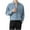 Blue, variant on Men's Denim Shirts Long Sleeve Collared Big and Tall Button down Shirt Trendy Loose Casual Denim Jacket