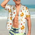 thumbnail image 5 of Lsque Squirrel Maple Leaves And Nuts pattern Hawaiian Shirt for Men, Unisex Summer Beach Casual Short Sleeve Button Down Shirts-XX-Large, 5 of 9