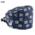thumbnail image 1 of Scrub Cap Uni Dog Feather Adjustable Anti Sweat Dustproof Button Scrub Cap Bouffant Hat, 1 of 7