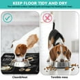 thumbnail image 4 of Dog Food Mat for Pet Dog Food Mat, Dog Mat for Food and Water, Pet Dog Cat Bowl Mat, Non-Slip Super Absorbent Feeding Mat with Brown Coffee Bar,17inx30in, 4 of 7