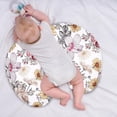 thumbnail image 2 of HNHUAMING Funda de almohada de lactancia floral Funda de almohada de lactancia para bebés Niñas Suave y cómoda Se adapta a la funda de almohada de alimentación para recién nacidos, 2 of 5