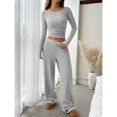 thumbnail image 2 of Tweang Thermal Pajamas for Women Thermal Underwear Thermals for Women Base Layer Set Womens Ski Womens Thermals Top and Bottom Set Long Johns Slim Fit Light Ashy S-XL, 2 of 8