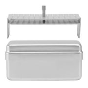 1pc 72 Hole Aluminium Autoclave Sterilizer Case Dental Disinfection Holder Box for Oral Care Tools (Silver)
