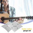 thumbnail image 3 of 2pcs Guitar Fingerboard Fretboard Saddle Nut Radius Gauge Measuring Stainless Steel Tool, 3 of 5