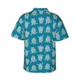 thumbnail image 3 of Balery Sea Turtle Print Men's Hawaiian Shirts Short Sleeve Beach Shirt Relaxed Fit Vacation Button Down Shirts-Small, 3 of 9