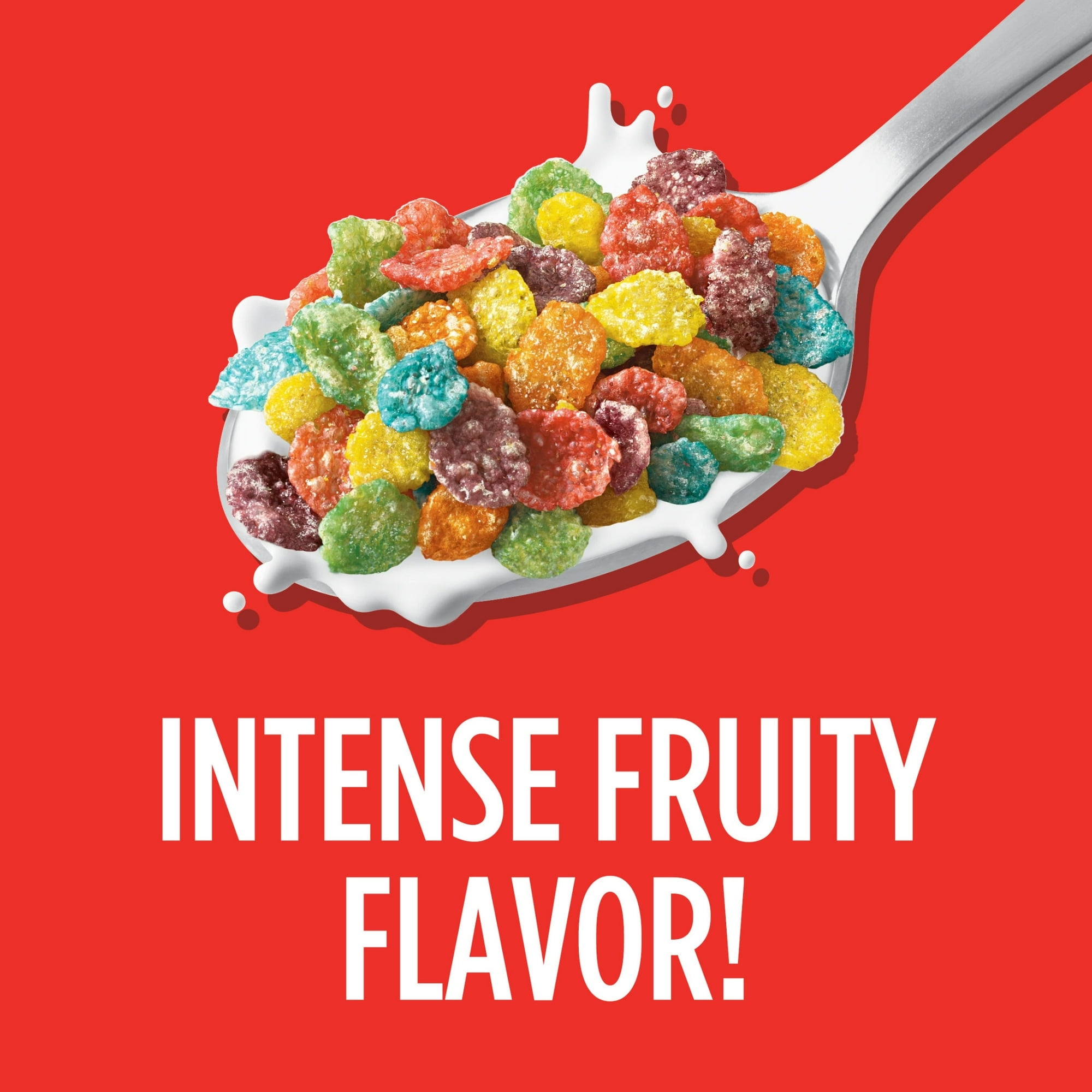 Post Fruity PEBBLES Cereal, Gluten-Free, 10 Vitamins/Minerals, Sweetened Rice Cereal, 11 oz pack of 4