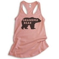 thumbnail image 1 of Grandma Bear Tank Top, Ladies Racerback Tank Top, Grandma Tank, Grandmother Tank, Desert Pink, Small, 1 of 3