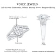 thumbnail image 5 of Rosec Jewels Lab Grown Diamond Engagement Ring Oval - Classic Halo Ring - EF-VS Quality, 10K White Gold, US 9.00, 5 of 8