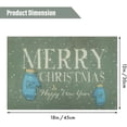 thumbnail image 5 of mubwai Christmas Mitts Snowflake Placemats Set of 4 for Dining Table, 12 x 18 Inch Seasonal Winter Xmas Holiday Washable Table Mats for Party Kitchen Dining Decor (Green), 5 of 7