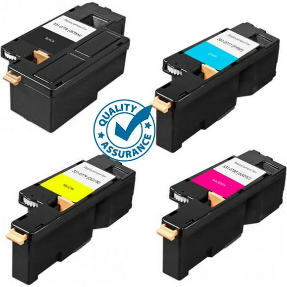 Printer Pro™ 4 Couleurs PACK - Dell 1250 BK/M/Y/C Cartouche de Toner Haute Capacité - Dell Printer 1250/1350/1355/C1760/C1765