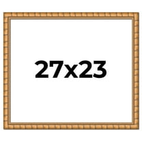27x23 Frame Gold Real Wood Picture Frame Width 1.5 inches | Interior Frame Depth 0.5 inches |