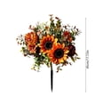 thumbnail image 3 of SLYNSHome Fall Sunflower Ground Stake, Artificial Autumn Floral Yard Decor for Thanksgiving, Harvest Pumpkin Patch Decoration, Halloween Outdoor Garden Ornament, 3 of 6