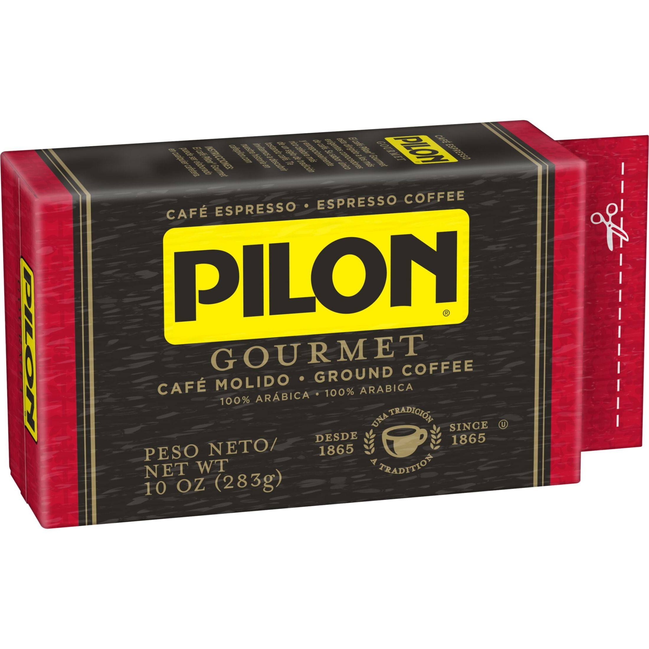 Pilon Gourmet Espresso, 100% Arabica Coffee, 10 oz Brick