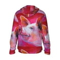 thumbnail image 3 of Fotbe Pink Pig Men's Women's UPF 50+ Sun Protection Jacket Hooded Cooling Shirt with Pockets Hiking Outdoor Performance-Small, 3 of 9