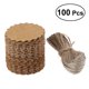thumbnail image 2 of 100 Pcs Kraft Paper Tags Brown Craft Gift Tags Craft Labels Paper Lable Tags Round Kraft Tags, 2 of 5