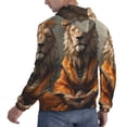 thumbnail image 6 of Daiia Jungle Meditating Lion for Men's Fashion Hoodies & Sweatshirts with Kangaroo Pocket Hooded Sweatshirt Breathable & Moisture Wicking-4X-Large, 6 of 7