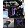 thumbnail image 4 of Electric Bike for Adults, 20" Fat Tire Folding Ebike with Peak 1200W Motor, 7 Speed 25MPH 48V 13.5AH, Adjustable Bike Stem, (Purple) with Mirror, 4 of 9