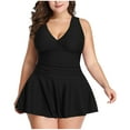 thumbnail image 1 of Maillot de Bain Grande Taille pour Femmes Mode Grande Taille Aguichant Maillot de Bain Solide Ensemble Robe Deux Pièces Maillot de Bain Grande Taille pour Femmes Maillots de Bain Deux Pièces, 1 of 6