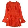 thumbnail image 1 of Free People Womens Victorian Mini Dress, Orange, 4, 1 of 1