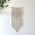 thumbnail image 3 of Juego de 2 piezas de macramé para colgar en la pared, decoración de la pared del hogar, tapiz de pared tejido a mano, decoración para sala de estar y dormitorio, 33*68CM,35*72CM, 3 of 5