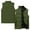 Army Green, variant on Men's Casual and Fashionable Sleeveless Vest with Solid-color Print, Cotton Jacket for Lightweight Layering and Stylish Outdoor Wear, Perfect for Spring and Fall,Army Green L