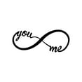 thumbnail image 3 of You and Me Forever Infinity Sign - Beautiful Solid Steel Home Decor Decorative Accent Metal Art Wall Sign, 3 of 3