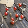 thumbnail image 5 of Douhoow Women Sweet Bracelet Cherry Ruby Decoration Wear Resistant Waterproof Hand Chain, 5 of 8