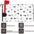 thumbnail image 6 of Stripes Cat Mailbox Covers Black and White Fish Footprint Ball of Yarn Magnetic Mailbox Cover for Home Garden Standard Size 18x21 Inch Creative Design Mail Box Post Letter Box Wraps, 6 of 6