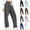 Gray, variant on Womens Wide Leg Sweatpants Side Stripe Elastic Waist Drawstring Track Pants Gym Workout Gray S