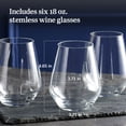 thumbnail image 3 of Libbey Signature Greenwich Stemless Wine Glasses, 18-Ounce, Set of 6, 3 of 6
