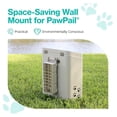 thumbnail image 2 of Pet Waste Station Mount - Indoor Outdoor Dog Poop Bag Dispenser Holder Kit - Wall & Post Mounting Bracket - Compatible with Most Trash Cans - Secure & Space Saving, 2 of 6