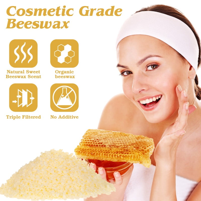 10LB Beeswax Particles - Triple Filtration, Ideal for Candle Making, DIY Projects & Soap Making