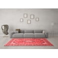 thumbnail image 3 of Ahgly Company Indoor Round Medallion Red Traditional Area Rugs, 7' Round, 3 of 4