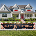 thumbnail image 4 of Golden Glitter Banner 18th Birthday Decorations Heart Balloons Party Backdrop Celebration for Event Milestone Photo Prop Party, 4 of 9