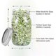 thumbnail image 2 of Complete Mason Jar Sprouting Kit, 2 Wide Mouth Quart Jars with 316 Stainless Steel Lids & Stand, 2 of 5
