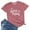 Pink, variant on LUOGENLI Female T-shirts for Womens Women's Casual Letter Printing Graphic Round Neck Short Sleeve T Shirt Top Womens T-shirts Graphic Tees xxl Tall Valentines XL
