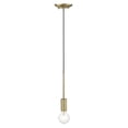 thumbnail image 6 of Perret 1-Light Aged Brass Mini Pendant, 6 of 10