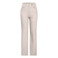 thumbnail image 1 of Pantalones de Pierna Ancha Para Mujer, de Moda, Informales, de Color Sólido, Divididos, A Media Cintura, Sueltos, Sin Cinturón, Elásticos, Pantalones Largos de Pierna Ancha Odeerbi ODB131100, 1 of 5