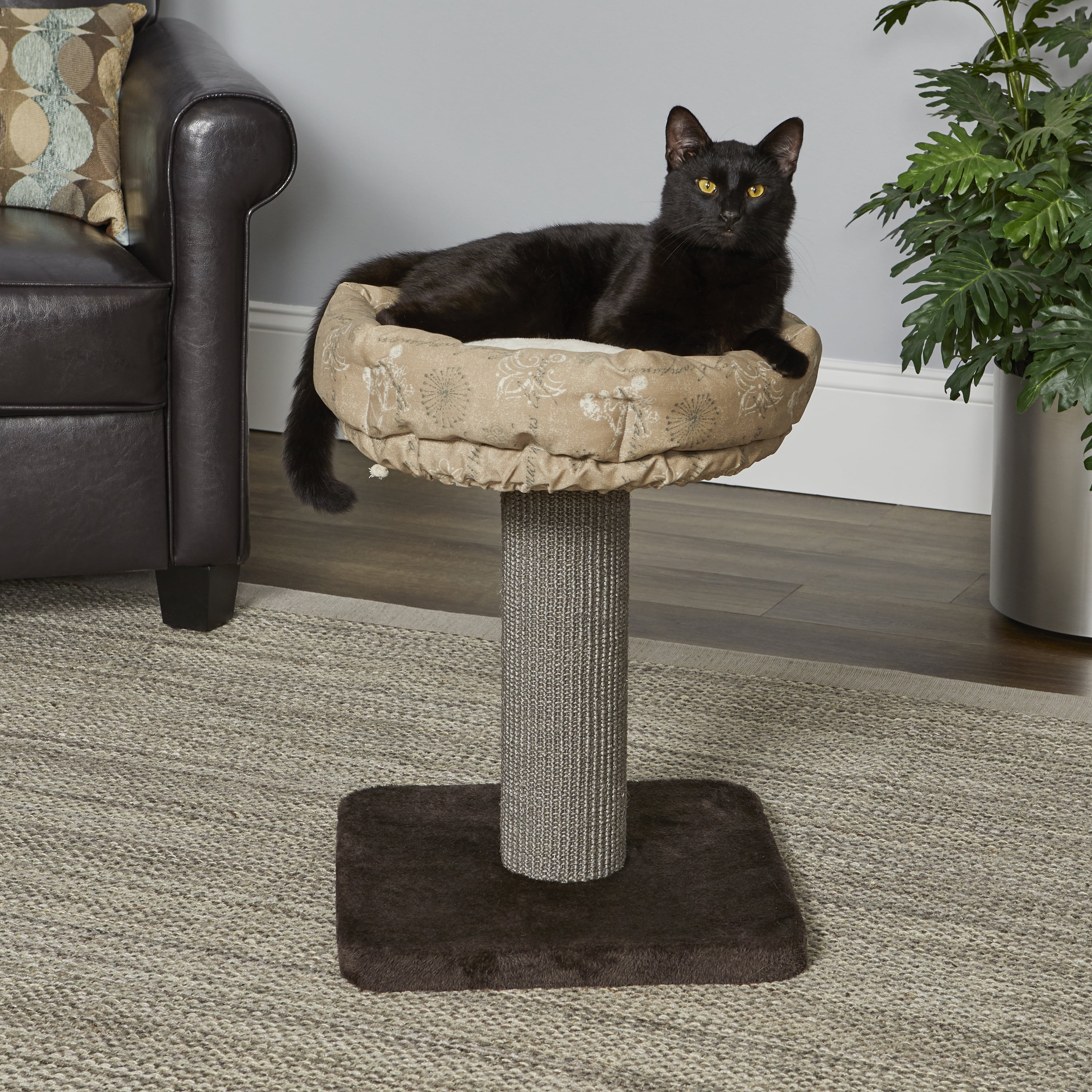 21.86-Inch Feline Nuvo "Terrace" Fashionable Cat Tree with Removable Lounging Cat Bed