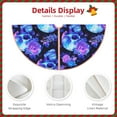 thumbnail image 3 of Sikiie cool crystal Skull flower Nativity Christmas Tree Skirt, Jesus Christian Winter Holiday Tree Mat Decoration(30-48IN), 3 of 6