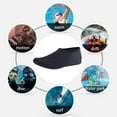 thumbnail image 5 of Water Shoes for Women Men, Quick-Dry Breathable Aqua Socks Flexible Non-slip Rubber Sole Barefoot for Beach Swim River Pool Lake surf ,Black ,34-35, 5 of 6