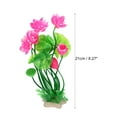 thumbnail image 4 of Unique Bargains 1pcs Fish Tank Aquarium Decorations Plants Pink 8.27" PE Ceramics Plants for Aquarium Decor, 4 of 7
