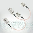 thumbnail image 4 of Línea de puente macho Ticfox conjunto de cable coaxial 2 piezas BNC M hembra a BNC macho, 4 of 9