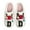 D, variant on Christmas Slippers for Men Size 10 Fuzzy Cute Outdoor Indoor Slippers Xmas Santa Reindeer Letter Print Fashion Winter Shoes (Red & White, D)